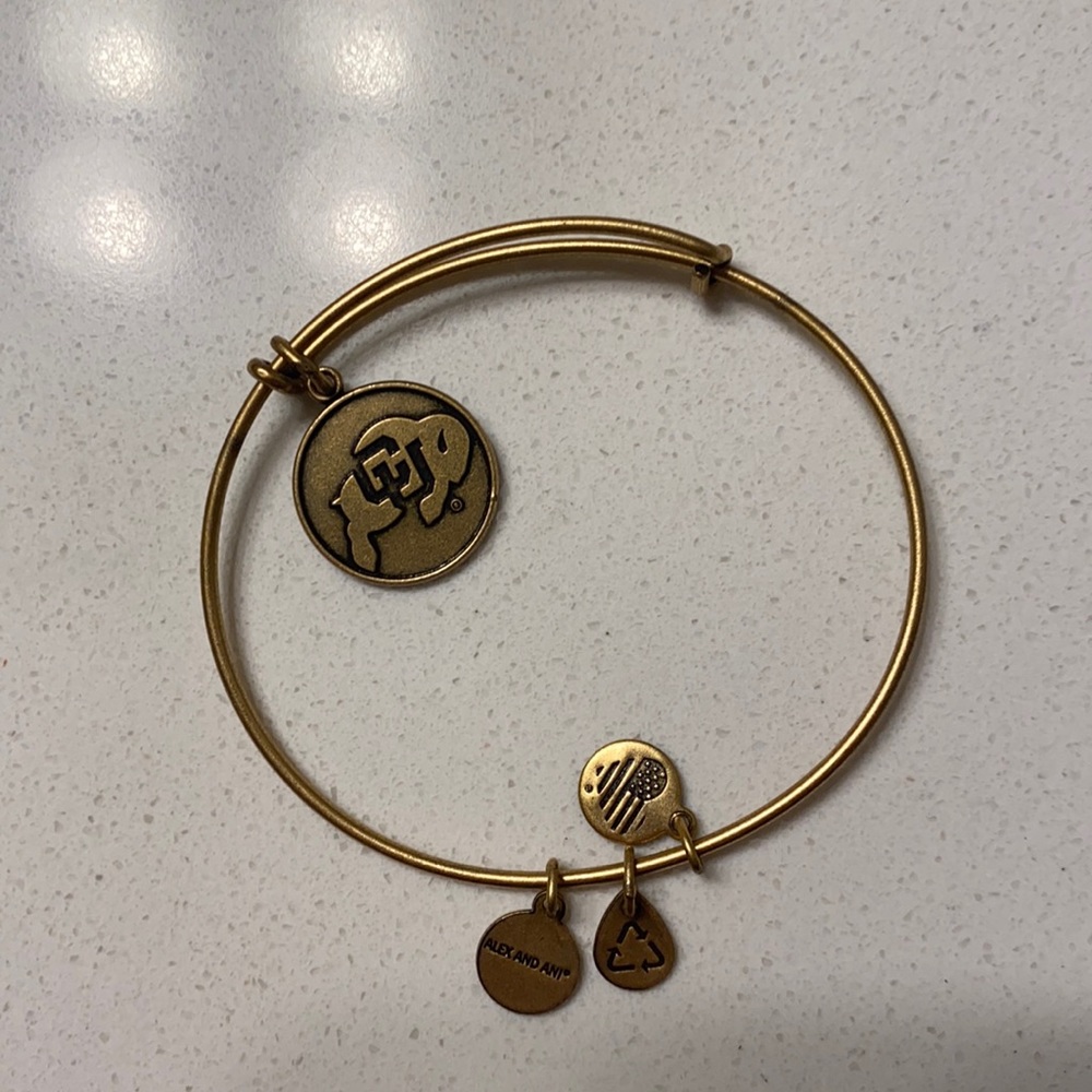 Alex and Ani Gold University of Colorado Bracelet